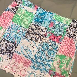 EUC Lilly Pulitzer Marigold Skort Patch
